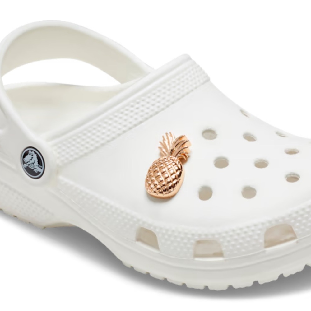 Crocs GOLD PINEAPPLE NWOT